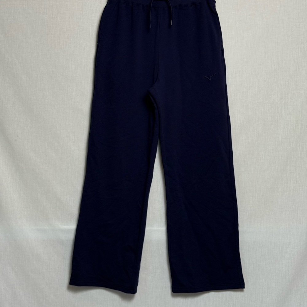 Mizuno Recover Straight Leg Sweatpants Womens Large Navy Athletic Lounge NWT